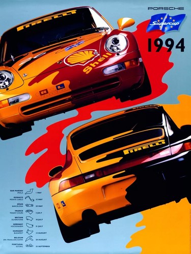 Poster porsche supercoppa - 🏁,